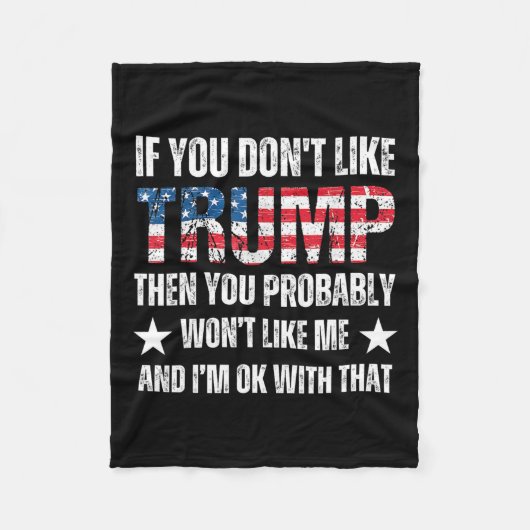 Couverture Polaire Vous n’aimez pas Trump alors vous n’aimerez probab (Devant)