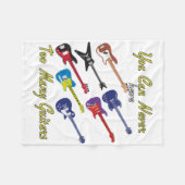 Couverture Polaire Vous Ne Pouvez Jamais Avoir Trop De Guitares. (Devant (Horizontal))