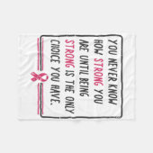 Couverture Polaire Vous Ne Savez Jamais À Quel Point Vous Êtes Fort C (Devant (Horizontal))