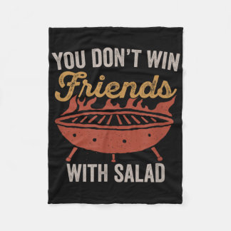 Couverture Polaire Vous n'êtes pas ami avec une chemise de salade BBQ