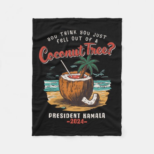 Couverture Polaire Vous Pensez Être Tombé D'Un Kama De Cocotier (Devant)