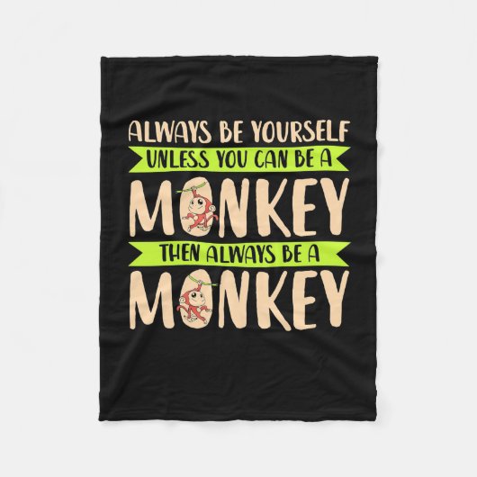 Couverture Polaire Vous Pouvez Être Un Singe (Devant)