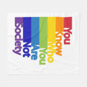 Couverture Polaire Vous savez qui vous n'êtes pas la société (Devant (Horizontal))