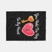 Couverture Polaire Vous Tenez La Clé Dans Mon Coeur (Devant (Horizontal))