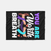 Couverture Polaire Vous Valez La Peine De Chaque Détection De Dépress (Devant (Horizontal))