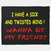 COUVERTURE POLAIRE VOUS VOULEZ ÊTRE MON AMI (Devant (Horizontal))