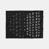 Couverture Polaire Vowels Alphabet Mur Script Thaï Costume Halloween (Devant (Horizontal))