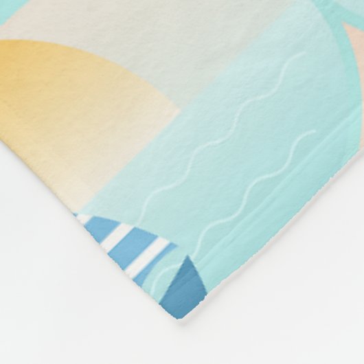 Couverture Polaire Voyage à la Plage Bateau de mer (Coin)