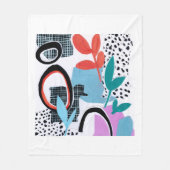 Couverture Polaire Voyage Abstrait (Devant)