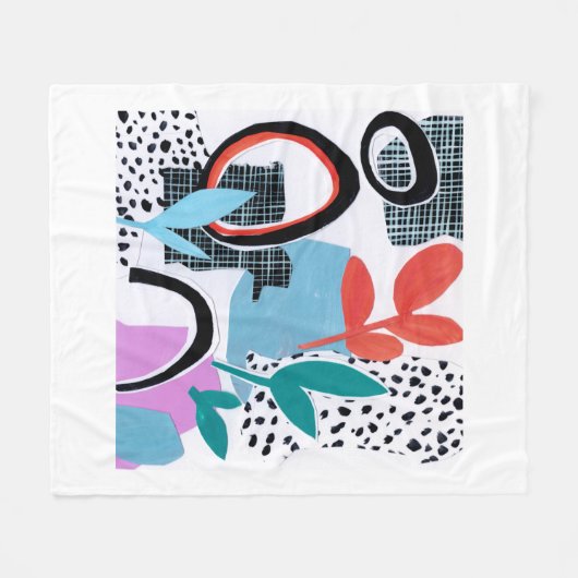 Couverture Polaire Voyage Abstrait (Devant (Horizontal))