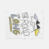 Couverture Polaire Voyage Art Le chemin est long (Devant (Horizontal))