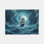 Couverture Polaire Voyage de navire de tempête océanique (Devant (Horizontal))