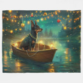 Couverture Polaire Voyage de Noël australien Kelpie (Devant (Horizontal))