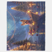 Couverture Polaire Voyage de Noël de Terrier australien (Devant)