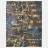 Couverture Polaire Voyage de Noël du Keeshond (Devant)