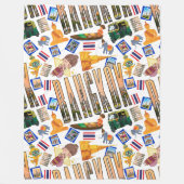 Couverture Polaire Voyage Destination Bangkok Motif (Devant)