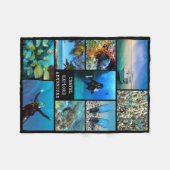 Couverture Polaire VOYAGE EXPLORER AVENTURE Photo Collage Photographi (Devant (Horizontal))