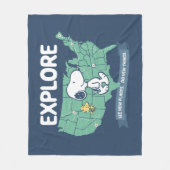 Couverture Polaire Voyage sur route | Explorez les cacahuètes (Devant)