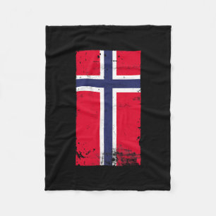 Couverture Polaire Voyage vacances Norvège Fierté norvégienne Drapeau
