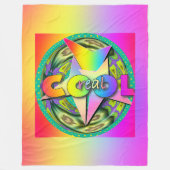 Couverture Polaire Vrai arc-en-ciel cool (Devant)