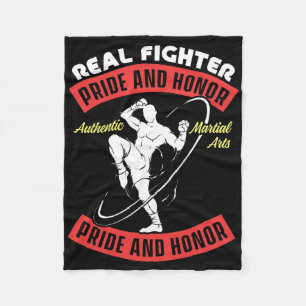 Couverture Polaire Vrai combattant Muay Thai Mma Combat Véritable Art