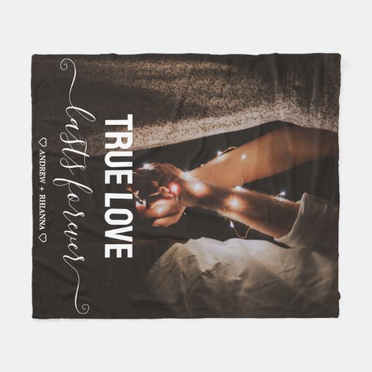 Couverture Polaire Vrai couple d'amour (Devant (Horizontal))