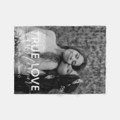 Couverture Polaire Vrai Love Couple Photo Blanket en polaire (Devant (Horizontal))