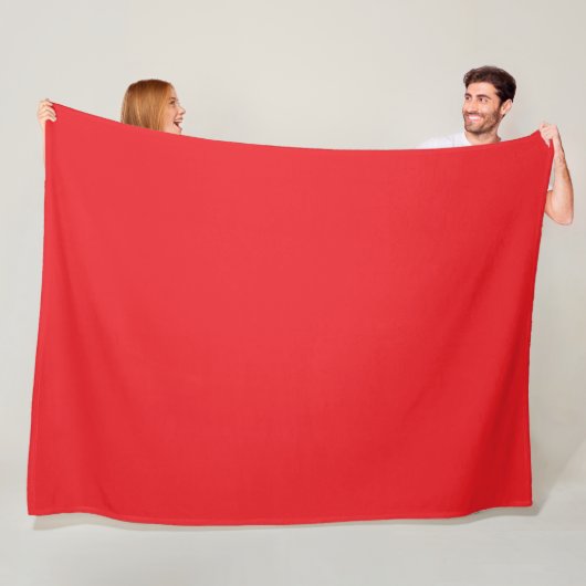 Couverture Polaire Vraiment Rouge (En situation)