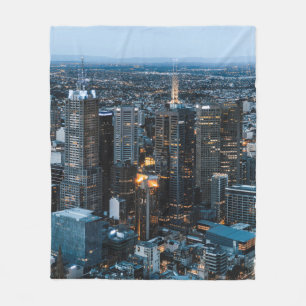 COUVERTURE POLAIRE VUE AÉRIENNE DES BÂTIMENTS DE LA VILLE PENDANT LA
