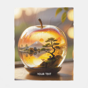Couverture Polaire Vue Apple japonaise Imaginaire mignonne