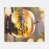 Couverture Polaire Vue Apple japonaise Imaginaire mignonne (Devant (Horizontal))