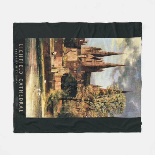 Couverture Polaire Vue de cathédrale de Lichfield (Devant (Horizontal))