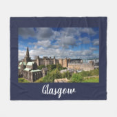 Couverture Polaire Vue de la ville de Glasgow (Devant (Horizontal))