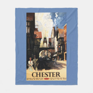 Couverture Polaire Vue de rue avec le rail d'horloge de couples et de