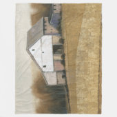 Couverture Polaire Vue Grange blanche (Devant)