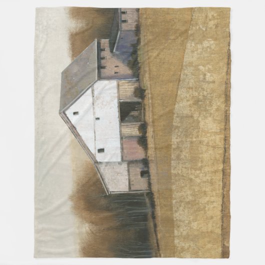 Couverture Polaire Vue Grange blanche (Devant)