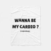 Couverture Polaire W Be My Daily Cardio Funny Gym Saying (on Back)  (Devant)