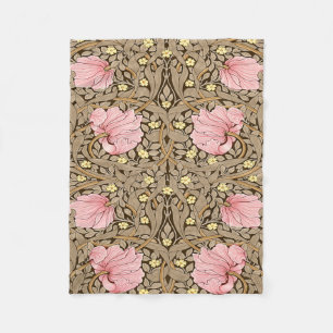 Couverture Polaire W Morris Pimpernel Motif en Pink & Sepia