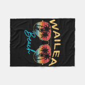 Couverture Polaire Wailea Beach Hawaii Men Women Souvenir Surfboard  (Devant (Horizontal))