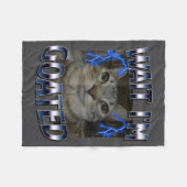 Couverture Polaire Wait I'm Goated Cat Funny Cat Meme Men Women Kids  (Devant (Horizontal))