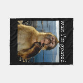 Couverture Polaire Wait I'm Goated Funny Thinking Monkey Meme Brainro (Devant (Horizontal))