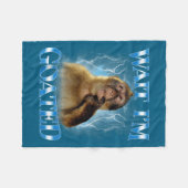 Couverture Polaire Wait I'm Goated Funny Thinking Monkey Meme Brainro (Devant (Horizontal))