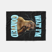 Couverture Polaire Wait I'm Goated Funny Thinking Monkey Meme Brainro (Devant (Horizontal))