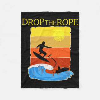 Couverture Polaire Wake Surfing Gift Shirt Boat Lake Wakesuring Drop 