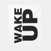 Couverture Polaire Wake up Black (Devant)