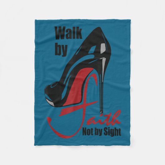 Couverture Polaire Walk By Faith Not By Sight Motivation Quotes  (Devant)