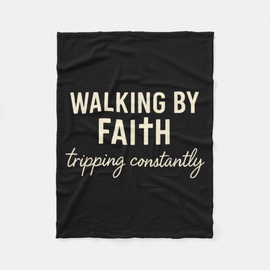Couverture Polaire Walking By Faith Tripng Constantly  (Devant)