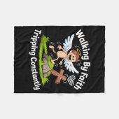 Couverture Polaire Walking By Faith Tripng Constantly Angel Christian (Devant (Horizontal))