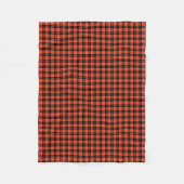 Couverture Polaire Wallace Clan Ancienne Tartan Coral et Black Plaid (Devant)