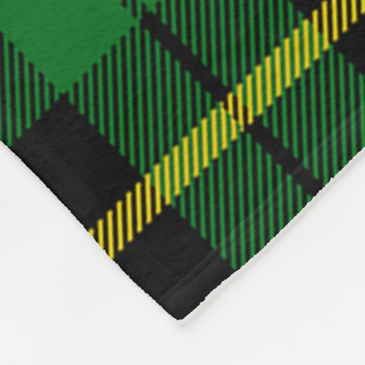 Couverture Polaire Wallace Green Plaid (Coin)